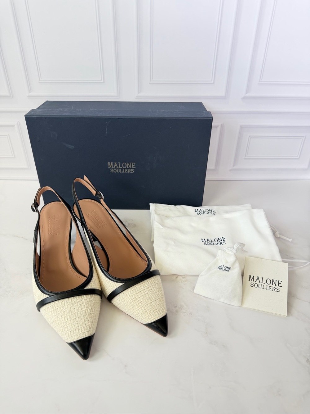 Malone Souliers Jama 45 Slingback Pumps Women EU 38.5